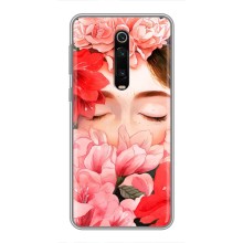 Чехлы (ART) Цветы на Xiaomi Redmi K20 (VPrint) (Глаза в цветах)