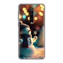 Чехлы на Новый Год Xiaomi Redmi K20 – Снеговик праздничный