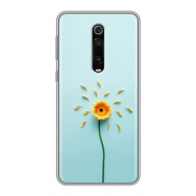 Чехлы с Цветами для Xiaomi Redmi K20 (VPrint) (Желтый цветок)