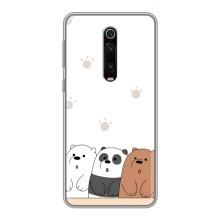 Чехлы с изображением разных животных для Xiaomi Redmi K20 (Удивленные медвеженки)