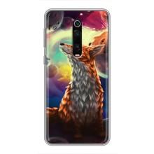 Чехлы с картинкой Лисички для Xiaomi Redmi K20 (VPrint) (Лисица в космосе)