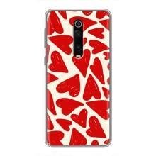 Чохли з тематикою "Маленькі Сердчеки" на Xiaomi Redmi K20 – Червоні сердечки