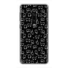 Чехол на тематику: Коты для Xiaomi Redmi K20 – Котики на черном