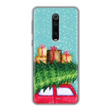 Чехол Новогодняя Елка на Xiaomi Redmi K20 (Новогодние подарки)