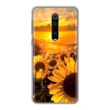 Чехол с Цветами для Xiaomi Redmi K20 – поле подсолнухов