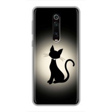 Чехол с принтом для Xiaomi Redmi K20 (AlphaPrint) Модные коты – Силуэт котика