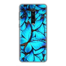 Чохол з принтом для Xiaomi Redmi K20:

				 українськими літерами: Ксіаомі Редмі К20 - (Прикольні) (AlphaPrint) (Сині метелики)