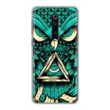 Чехол с птицами на Xiaomi Redmi K20 (VPrint) (Сова с глазом)