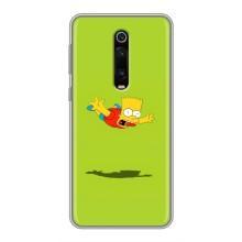 Чехол с Симпсонами для Xiaomi Redmi K20 (VPrint) (Барт Симпсон)