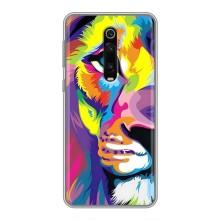 Чехол со Львом для Xiaomi Redmi K20 (VPrint) (Яркий Лев)