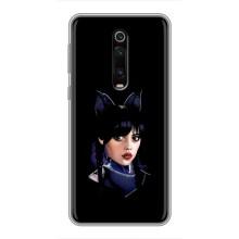 Чехлы Венсдей на Xiaomi Redmi K20 Уэнсдей (AlphaPrint) (серьезная Уэнздей)