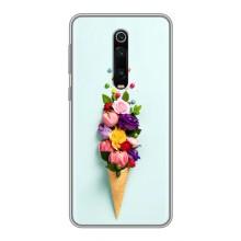 Чехлы с тематикой "ЦВЕТЫ" на Xiaomi Redmi K20 (Цветок-мороженное)