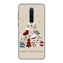 Різдвяні Чохли для Xiaomi Redmi K20 (VPrint) (Merry Christmas)