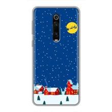 Силіконовий бампер на різдво для Xiaomi Redmi K20 (Місто в снігу)