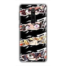 Силиконовые чехлы с глазами Anime для Редми К20 – Глаза на чорном