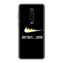 Силиконовый Чехол на Xiaomi Redmi K20 с картинкой Nike – Later