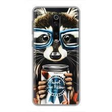 Силіконовий Чохол з Энотами  на Xiaomi Redmi K20 – Єнот в окулярах