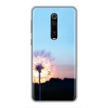 Силиконовый Чехол с одуванчиками на Xiaomi Redmi K20 – Закат с одуванчиком