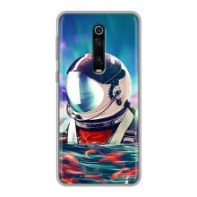 Силиконовый Чехол с принтом "Космонавты" на Xiaomi Redmi K20 – Космонавт в воде
