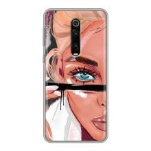 Силіконовый Чохол на Xiaomi Redmi K20 з картинкой Модных девушек – Дівчина та вії