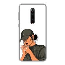 Силіконовый Чохол на Xiaomi Redmi K20 з картинкой Модных девушек – У зеленому
