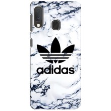Чохли Адидас для Samsung A20e (AlphaPrint) (Адідас на мраморі)