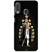 Чохли для Samsung A20e (Leo чемпіон) (AlphaPrint) (Мессі Король)