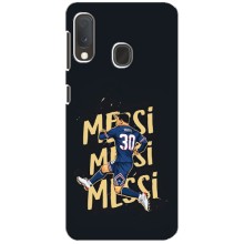 Чехлы для Samsung A20e (Leo чемпион) (AlphaPrint) (Messi ПСЖ)