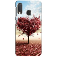 Чехлы для любимой на Самсунг Галакси А20е (VPrint) (Дерево сердце)