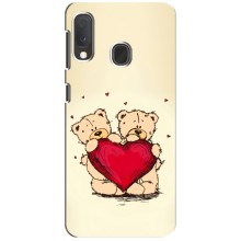 Чехлы для любимой на Самсунг Галакси А20е (VPrint) (Медвежонки)