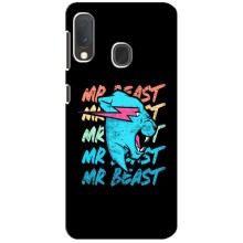 Чехлы Мистер Бист для Самсунг Галакси А20е (logo Mr beast)