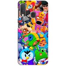 Чехол для Samsung A20e Бравл Старс (VPrint)
