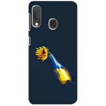 Чехол для Патриота Украины Samsung A20e - (AlphaPrint) (Коктейль молотова)