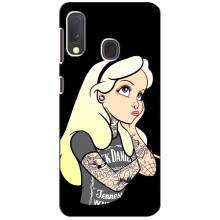 Чехол с печатью для Samsung A20e - (Мода) (AlphaPrint) (Девочка в тату)