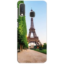 Чохол Ейфелева Вежа Samsung A20e - (AlphaPrint) (Дорога до Парижу)