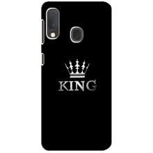 Чехол с Короной Самсунг Галакси А20е - (AlphaPrint) (KING)