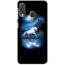 Чехол для Самсунг Галакси А20е - (Единорожки - Новинки) (AlphaPrint) – Единорог