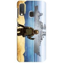 Чехол с принтом (Русский корабль...) для Самсунг Галакси А20е (AlphaPrint) – Русский корабль