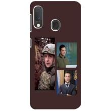 Чехол для Samsung A20e (AlphaPrint - с принтом Зеленского) – Президент