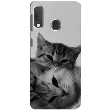Чохол з малюнком кіт на Samsung A20e (Пара котів)
