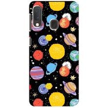 Космічні Чохли для Самсунг Ґалаксі А20е (VPrint) (Намальовані планети)