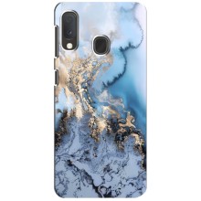 Мраморный чехол на Samsung A20e (VPrint) (Нежный мрамор)