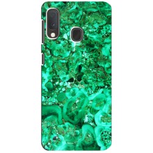 Мраморный чехол на Samsung A20e (VPrint) (Салатный Мрамор)