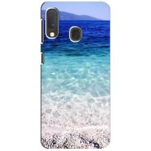 Силиконовый чехол с КАРТИНКАМИ лето для Samsung A20e (AlphaPrint) – Море