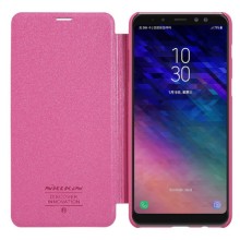 Чехол-книжка Nillkin Sparkle для Samsung Galaxy A8 2018 / A730 (Розовый)