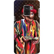 Брендновые Чехлы для Samsung A8 Plus, A8 Plus 2018, A730F - (PREMIUMPrint) (Mario LV)