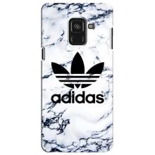 Чехлы Адидас для Samsung A8 Plus,  A730F (AlphaPrint) – Адидас на мраморе