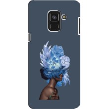 Чехлы (ART) Цветы на Samsung A8 Plus, A8 Plus 2018, A730F (VPrint) – Квіти на голові