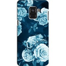 Чехлы (ART) Цветы на Samsung A8 Plus, A8 Plus 2018, A730F (VPrint) – Блактині бутони