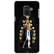 Чехлы для Samsung A8 Plus,  A730F (Leo чемпион) (AlphaPrint) (Месси Король)
